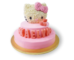 Hello Kitty 3-tiered Cake